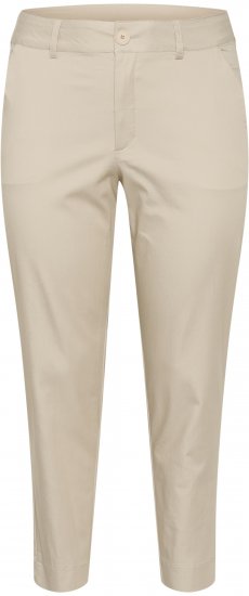 Kaffe Curve Leana Calças Chino 7/8 Cinzento Pluma - Jeans & Calças Femininas em Tamanhos Grandes – Plus Size - 