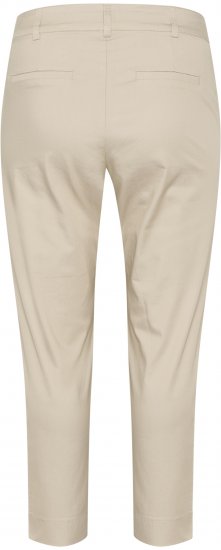 Kaffe Curve Leana Calças Chino 7/8 Cinzento Pluma - Jeans & Calças Femininas em Tamanhos Grandes – Plus Size - 