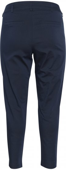 Kaffe Curve Leana Calças Chino 7/8 Azul Marinho Meia-Noite - Jeans & Calças Femininas em Tamanhos Grandes – Plus Size - 