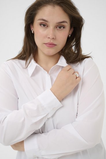 Kaffe Curve Laina Shirt Optical White - Camisas - 