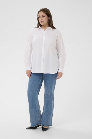 Kaffe Curve Laina Shirt Optical White - Camisas - 