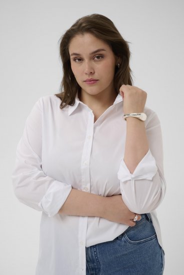Kaffe Curve Laina Shirt Optical White - Camisas - 