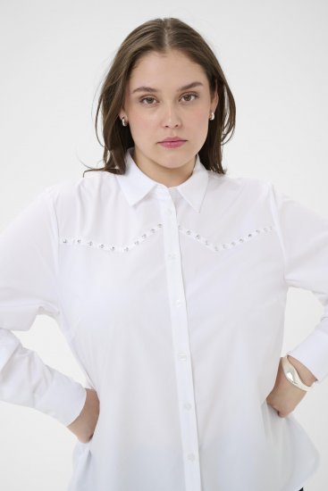 Kaffe Curve Janni Shirt Optical White - Camisas - 