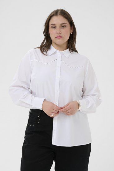 Kaffe Curve Janni Shirt Optical White - Camisas - 