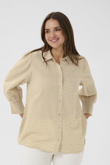 Kaffe Curve Penelopia Shirt Feather Grey - Camisas - 