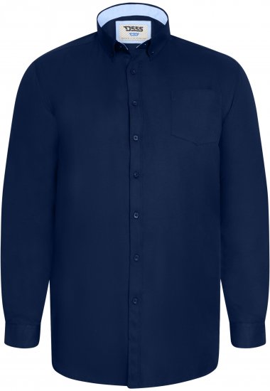 D555 Richard Camisa Oxford De Manga Comprida TALL Azul Marinho - TALL camisas - 
