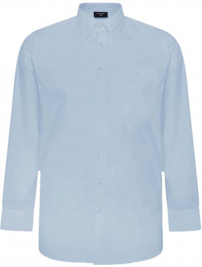 Espionage SH150 Plain Long Sleeve Shirt Blue - Camisas - Camisas Homem Tamanhos Grandes