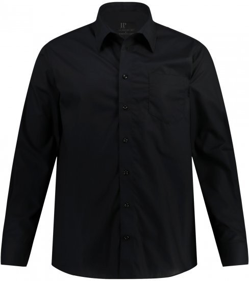 JP1880 Comfort Fit with Chest Pocket Shirt TALL Black - TALL camisas - 