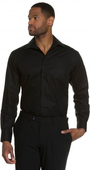 JP1880 Comfort Fit with Chest Pocket Shirt TALL Black - TALL camisas - 