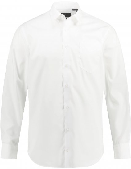 JP1880 Shirt Business Modern Fit White TALL - ROUPAS DE HOMEM MT-6XLT - Tamanhos-Tall Homem
