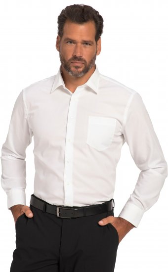 JP1880 Shirt Business Modern Fit White TALL - ROUPAS DE HOMEM MT-6XLT - Tamanhos-Tall Homem
