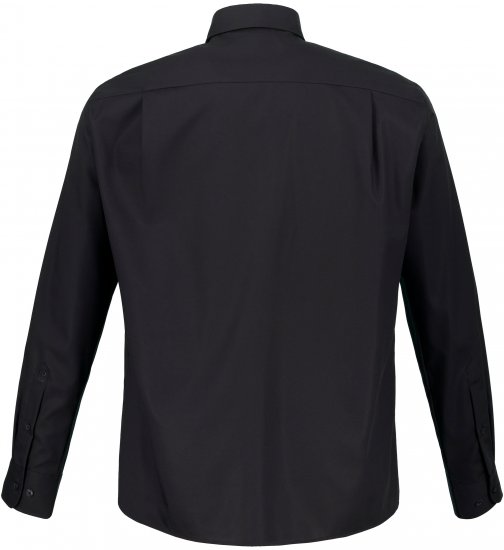 JP1880 Shirt Business Kent Collar Long Sleeve Black TALL - ROUPAS DE HOMEM MT-6XLT - Tamanhos-Tall Homem