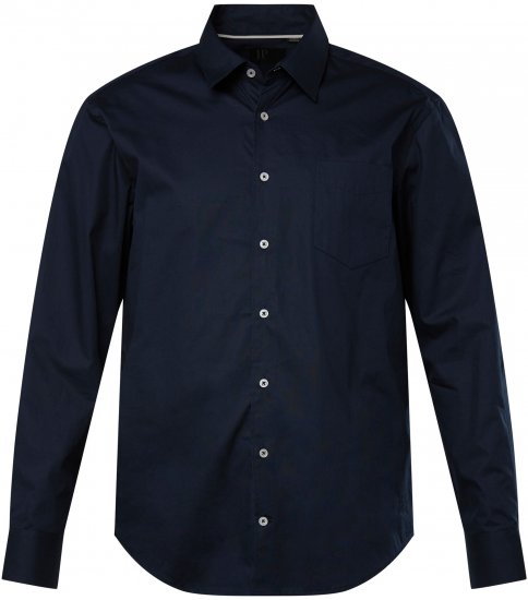 JP1880 Shirt Long Sleeve Modern Fit Navy Blue TALL - ROUPAS DE HOMEM MT-6XLT - Tamanhos-Tall Homem