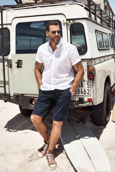 JP1880 Business Modern Fit Short Sleeve Shirt TALL Off-White - TALL camisas - 
