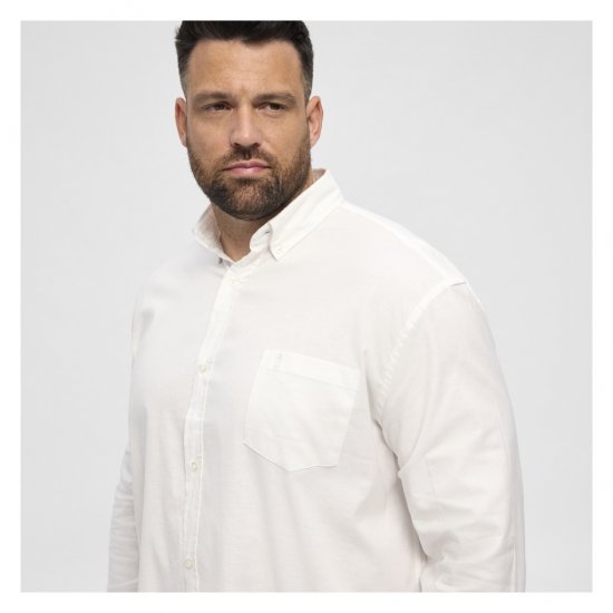 North Latitude Oxford Shirt White - Camisas - Camisas Homem Tamanhos Grandes