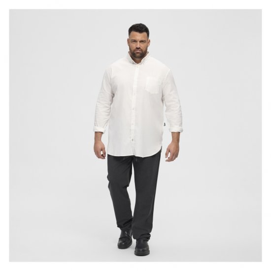 North Latitude Oxford Shirt White - Camisas - Camisas Homem Tamanhos Grandes