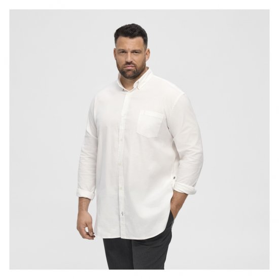 North Latitude Oxford Shirt White - Camisas - Camisas Homem Tamanhos Grandes