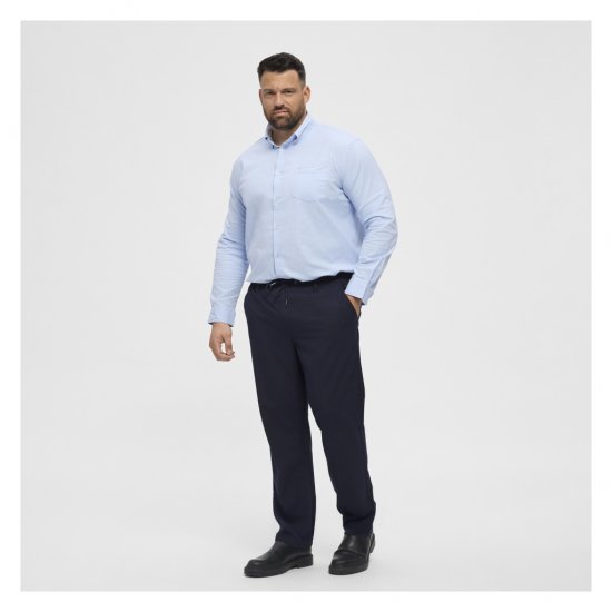 North Latitude Oxford Shirt Light Blue - Camisas - Camisas Homem Tamanhos Grandes