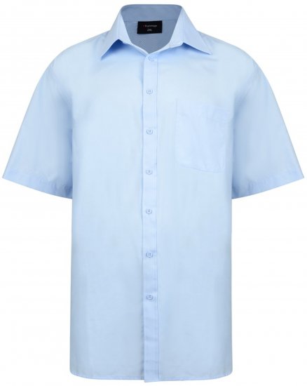 Espionage SH147 Shirt Short Sleeve Blue - Camisas - Camisas Homem Tamanhos Grandes