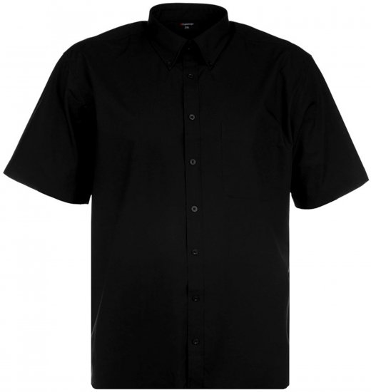 Espionage SH149 Plain Short Sleeve Shirt Black - Camisas - Camisas Homem Tamanhos Grandes