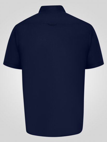 D555 James Camisa Oxford De Manga Curta TALL Azul Marinho - TALL camisas - 