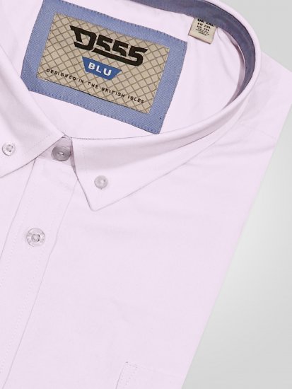 D555 James Camisa Oxford De Manga Curta TALL Rosa - TALL camisas - 