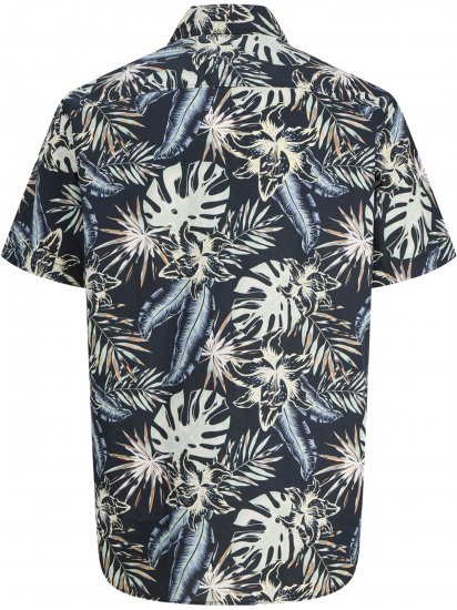 Jack & Jones Honolulu Short Sleeve Resort Shirt Black - Camisas - Camisas Homem Tamanhos Grandes