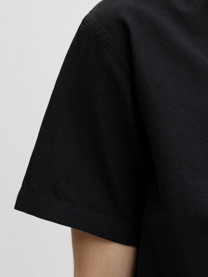 Jack & Jones Breeze Linen Short Sleeve Shirt Black - Camisas - Camisas Homem Tamanhos Grandes