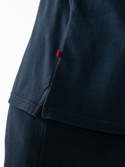 D555 Connor Stretch Cuban Collar Resort Short Sleeve Shirt Navy - Camisas - Camisas Homem Tamanhos Grandes