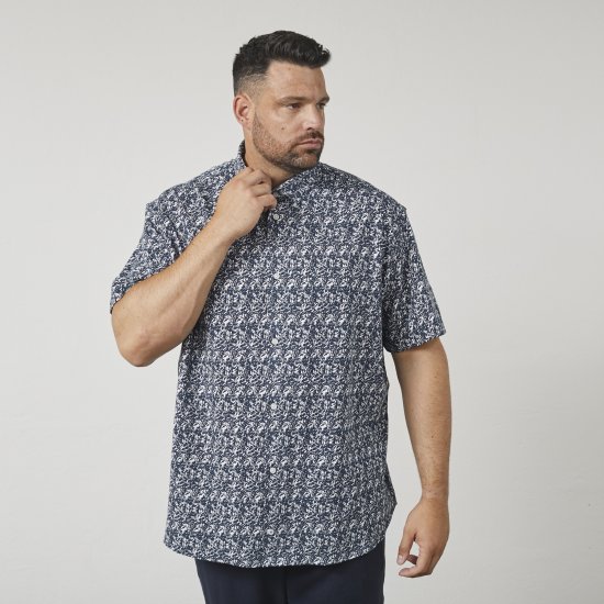 North Latitude 61114 Camisa Jersey com Estampado Integral Azul Marinho - Camisas - Camisas Homem Tamanhos Grandes