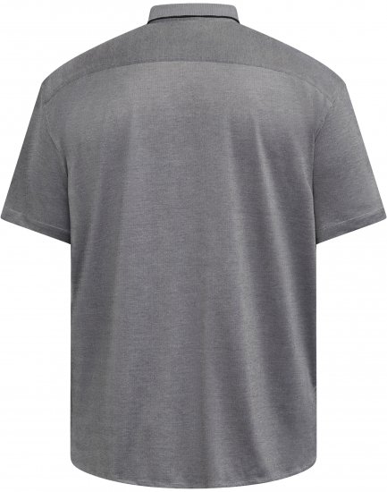 North Latitude 61116 Camisa Piqué Mesclada Manga Curta Cinzento - Pólos - Pólos Tamanhos Grandes Homem