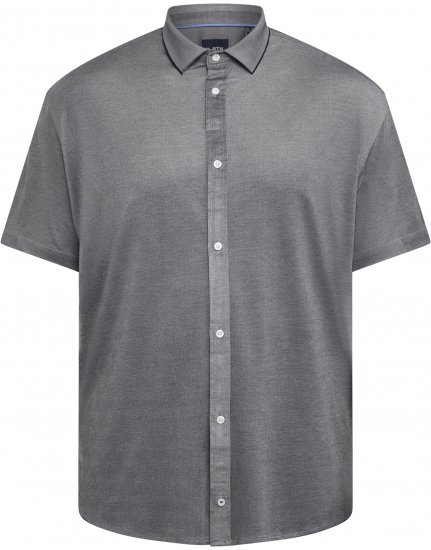 North Latitude 61116 Camisa Piqué Mesclada Manga Curta Cinzento - Pólos - Pólos Tamanhos Grandes Homem