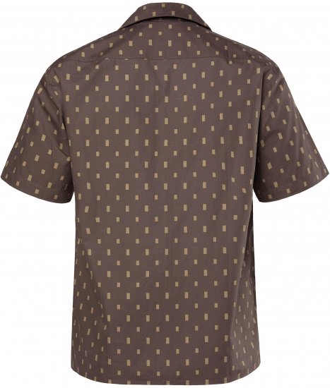 JP1880 Boxy Cuba Short Sleeve Shirt Brown - Camisas - Camisas Homem Tamanhos Grandes