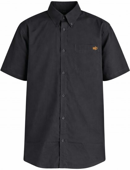 Motley Denim Zagreb Camisa de manga curta Antracite - Camisas - Camisas Homem Tamanhos Grandes