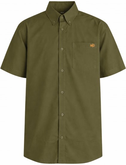 Motley Denim Zagreb Camisa de manga curta Caqui escuro - Camisas - Camisas Homem Tamanhos Grandes