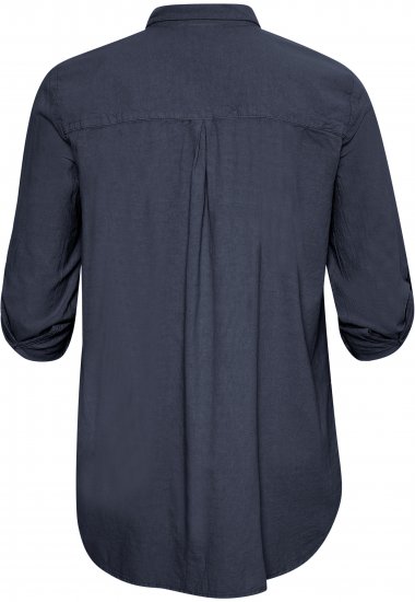 Kaffe Curve Nana Túnica Camiseira Azul Marinho Meia-Noite - Blusas e Túnicas - 