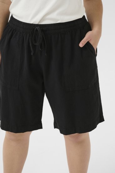 Kaffe Curve Nana Liah Calções Preto - Jeans & Calças Femininas em Tamanhos Grandes – Plus Size - 