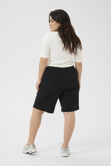 Kaffe Curve Nana Liah Calções Preto - Jeans & Calças Femininas em Tamanhos Grandes – Plus Size - 