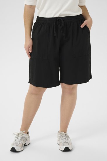 Kaffe Curve Nana Liah Calções Preto - Jeans & Calças Femininas em Tamanhos Grandes – Plus Size - 