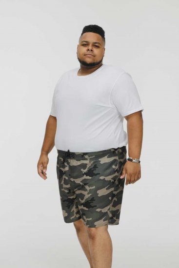 D555 Kody Camo Printed Swimshorts Khaki - Calções de banho - Calções de Banho Homem Tamanhos Grandes