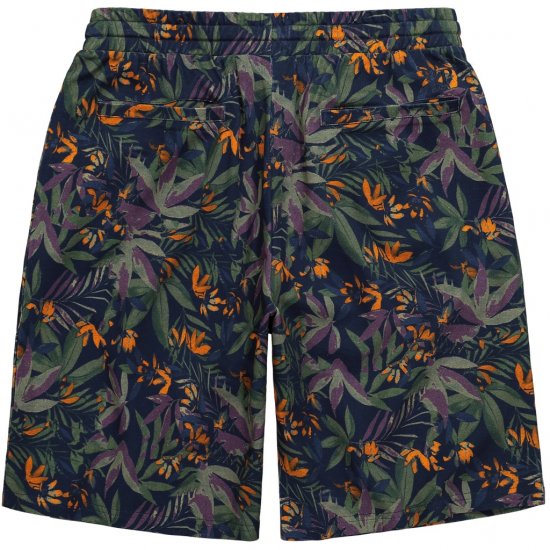 JP1880 Bermuda Shorts Floral All-over Print Navy - Calções - Calções Homem Tamanhos Grandes