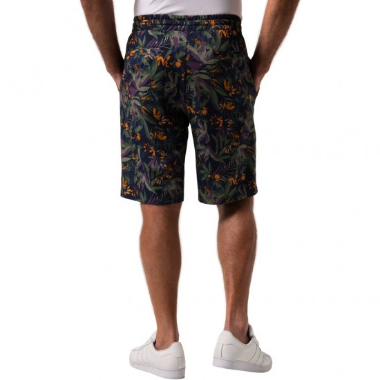 JP1880 Bermuda Shorts Floral All-over Print Navy - Calções - Calções Homem Tamanhos Grandes