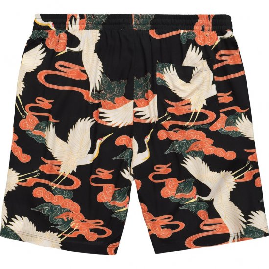 JP1880 Bermuda Shorts Floral All-over Print Black - Calções - Calções Homem Tamanhos Grandes