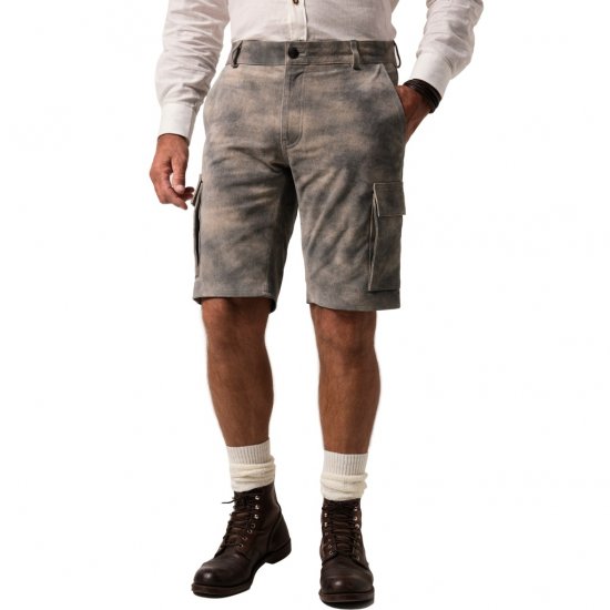JP1880 Shorts Bermuda Traditional Cowhide Graphite Grey - Calções - Calções Homem Tamanhos Grandes