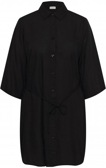Kaffe Curve Mille Short Shirt Dress Black Deep - Vestidos mini - 
