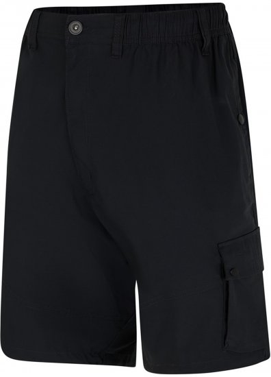 Espionage ST066 Stretch Poplin Cargo Shorts Black - Calções - Calções Homem Tamanhos Grandes