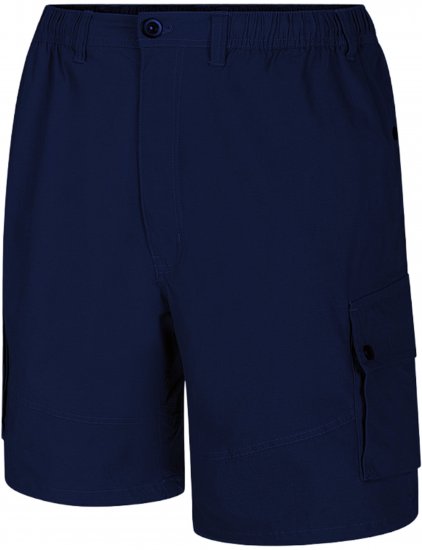Espionage ST066 Stretch Poplin Cargo Shorts Dark Navy - Calções - Calções Homem Tamanhos Grandes