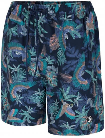 Espionage SW100 Bird Print Swimshorts Blue - Calções de banho - Calções de Banho Homem Tamanhos Grandes