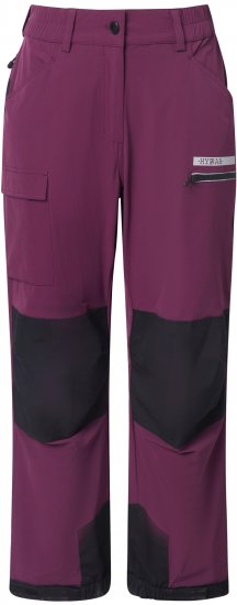 Ulla Popken HYPRAR Multifunctional Durable Inset Trekking Pants Dark Cherry Dark Cherry - Jeans & Calças Femininas em Tamanhos Grandes – Plus Size - 