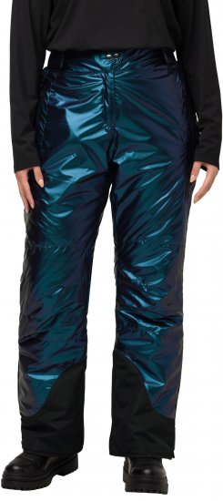 Ulla Popken Ski Pants Water-Repellent Mother-Of-Pearl Velcro Closure Snow Gaiter Blue - Jeans & Calças Femininas em Tamanhos Grandes – Plus Size - 